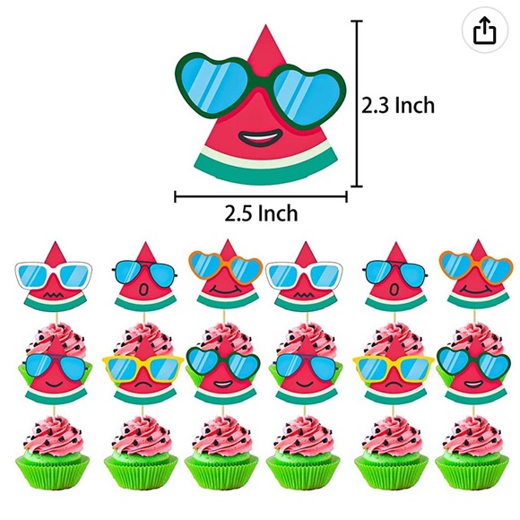 Lenugeo Watermelon Summer Party Decorations Set, Summer Fruit Themed - Picture 3 of 7